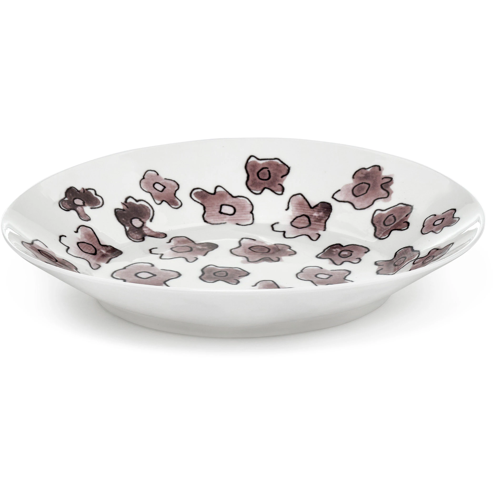 Serax Dark Viola Djup Tallrik L - Djupa tallrikar Benporslin Rosa