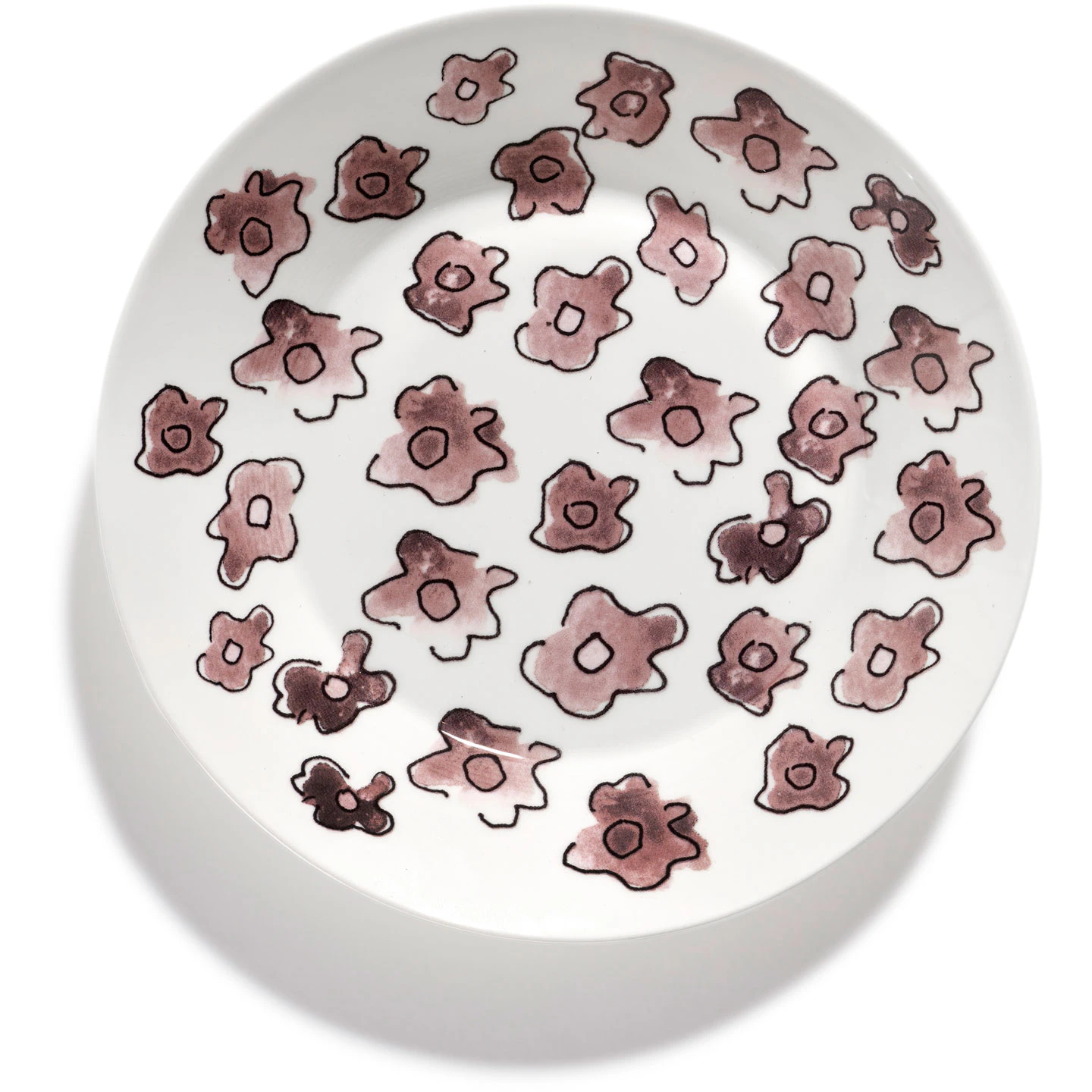 Serax Dark Viola Djup Tallrik Xs - Djupa tallrikar Benporslin Rosa