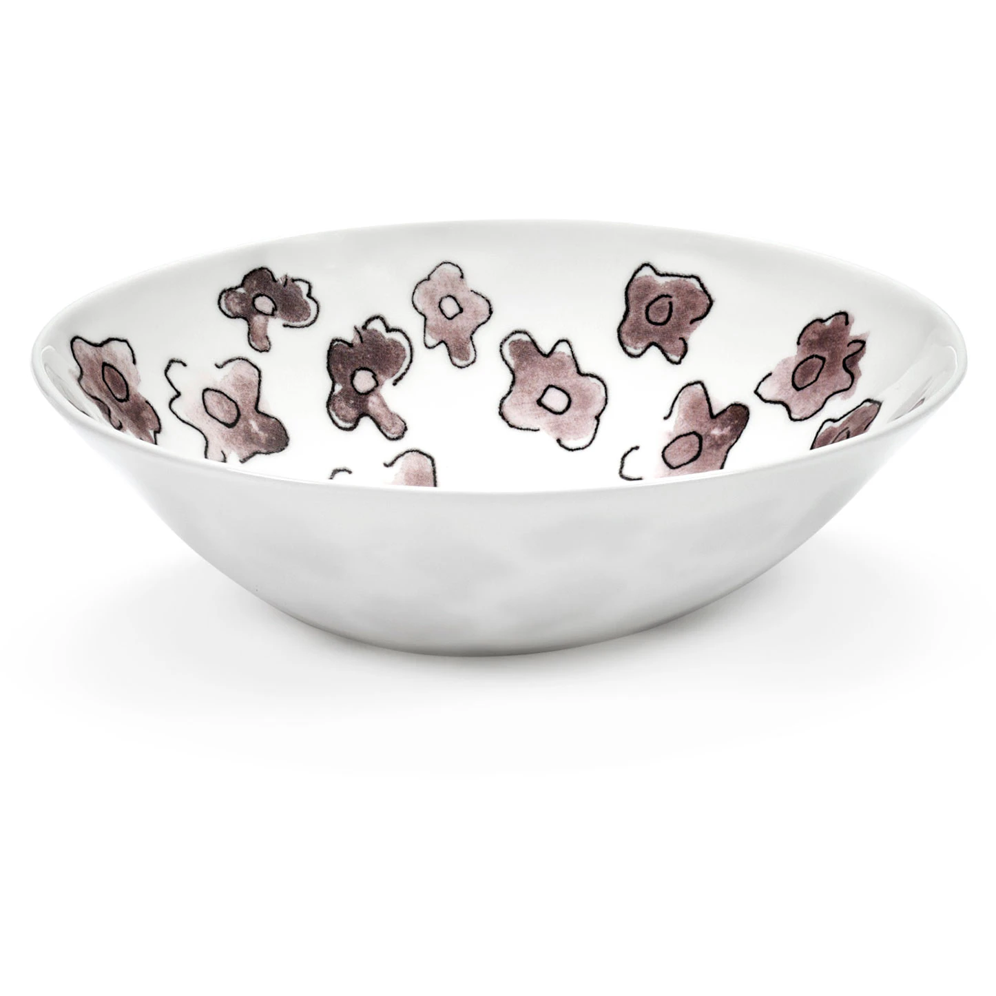 Serax Dark Viola Sk&aring;l L&aring;g S - Frukostsk&aring;lar Benporslin Rosa