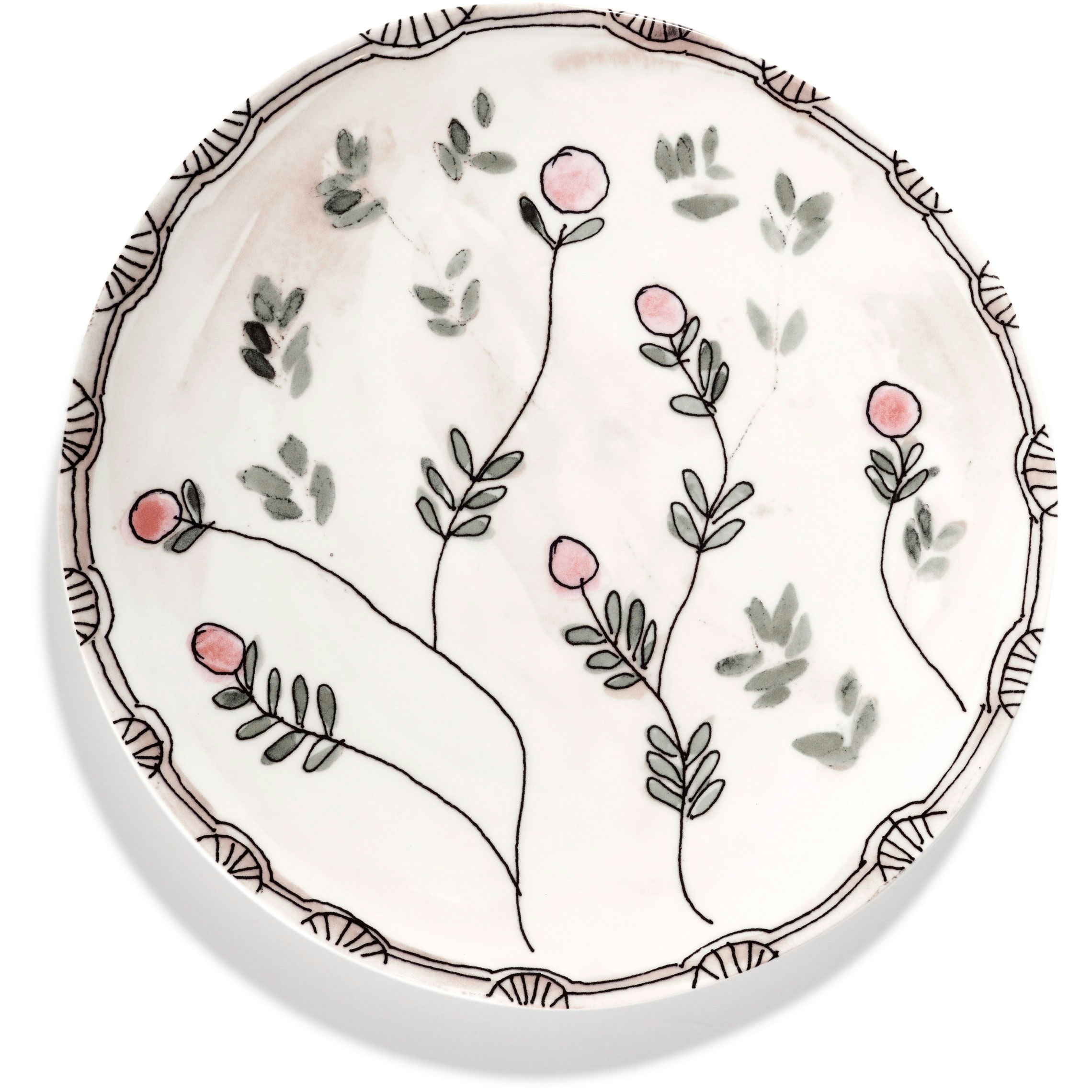 Serax Mirtillo Nude Serveringstallrik S - Uppl&auml;ggningsfat Benporslin Rosa