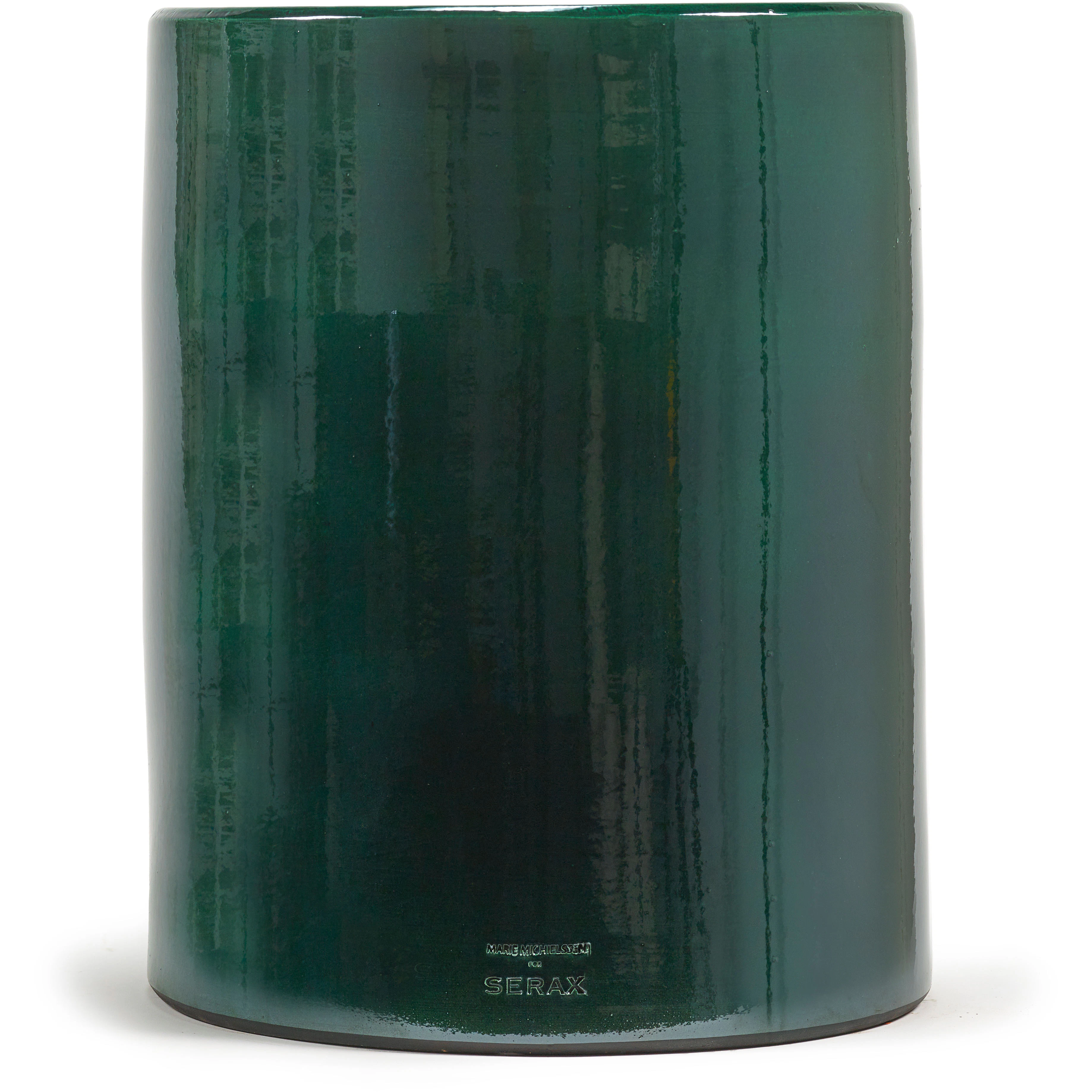 Serax Pawn Sidobord Round - Sidobord & Avlastningsbord Stengods Gr&ouml;n