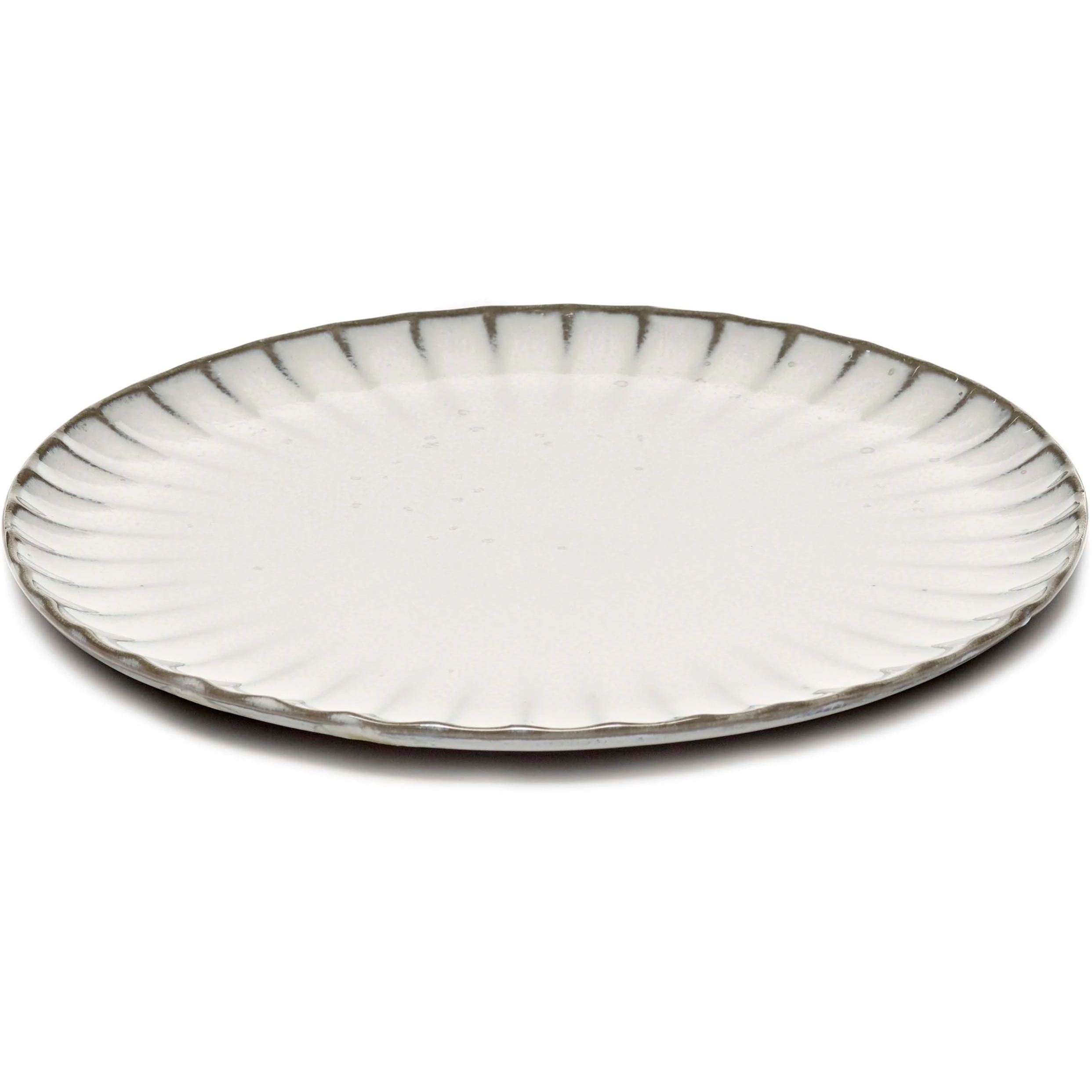 Serax Inku Tallrik Medium 21 Cm - Stengods Vit