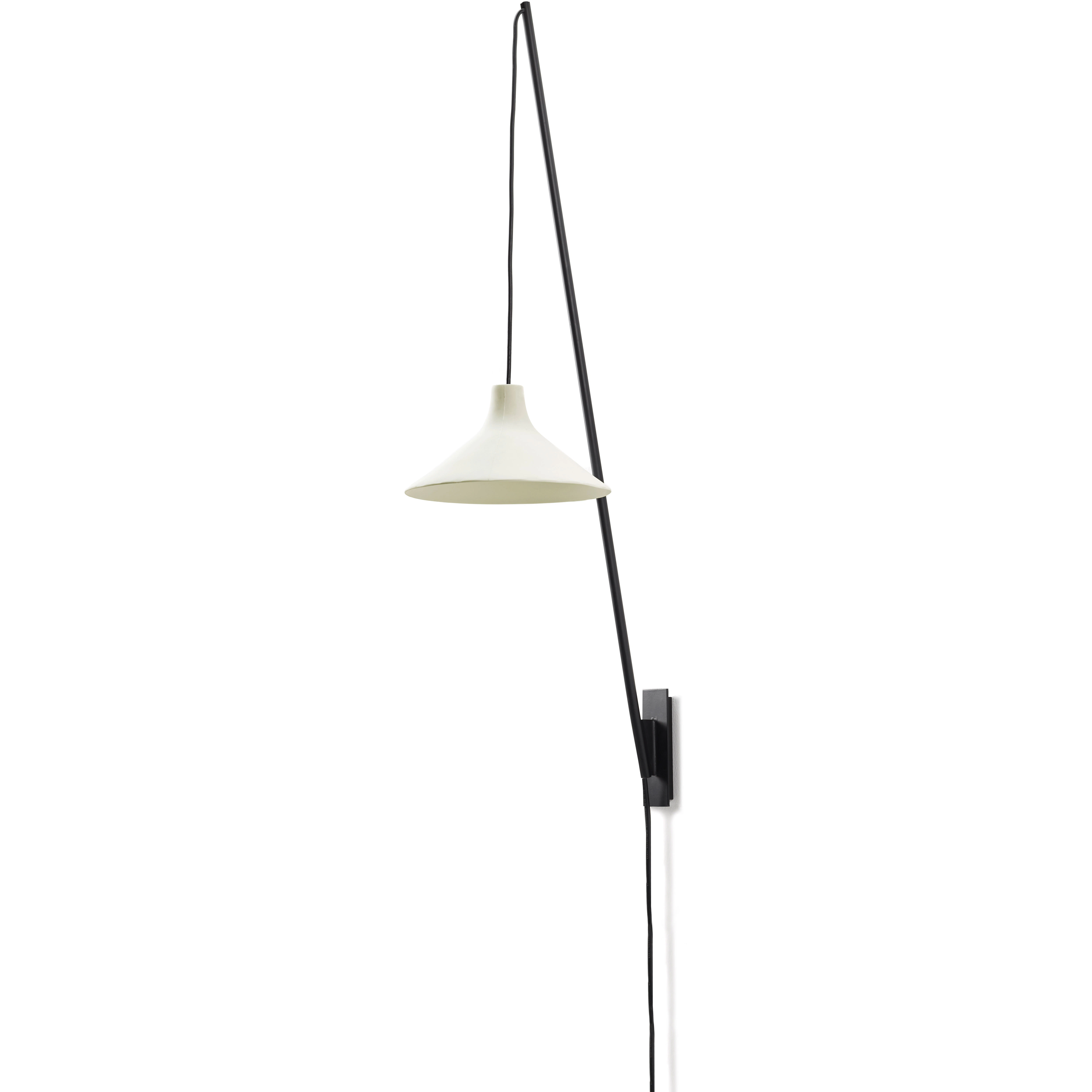 Serax Seam V&auml;gglampa / Vit 75 Cm - V&auml;gglampor St&aring;l Svart