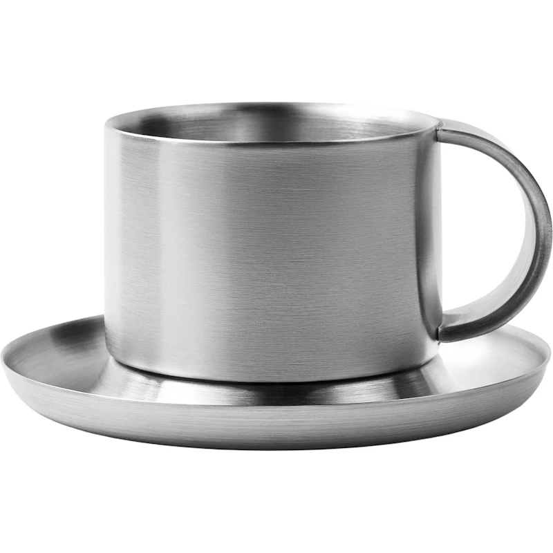 Arlo 03 Kaffekopp, Borstat Silver