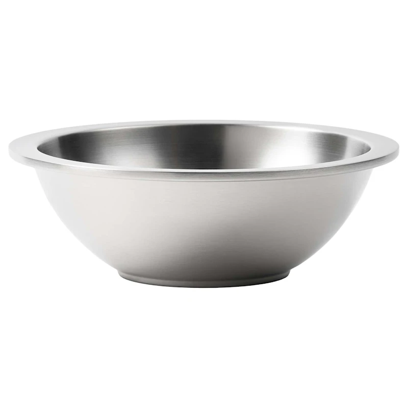 Steel Skål 02, Borstat Silver