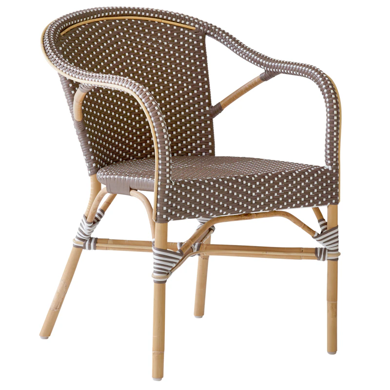 Madeleine Caféstol Med Armstöd, Taupe