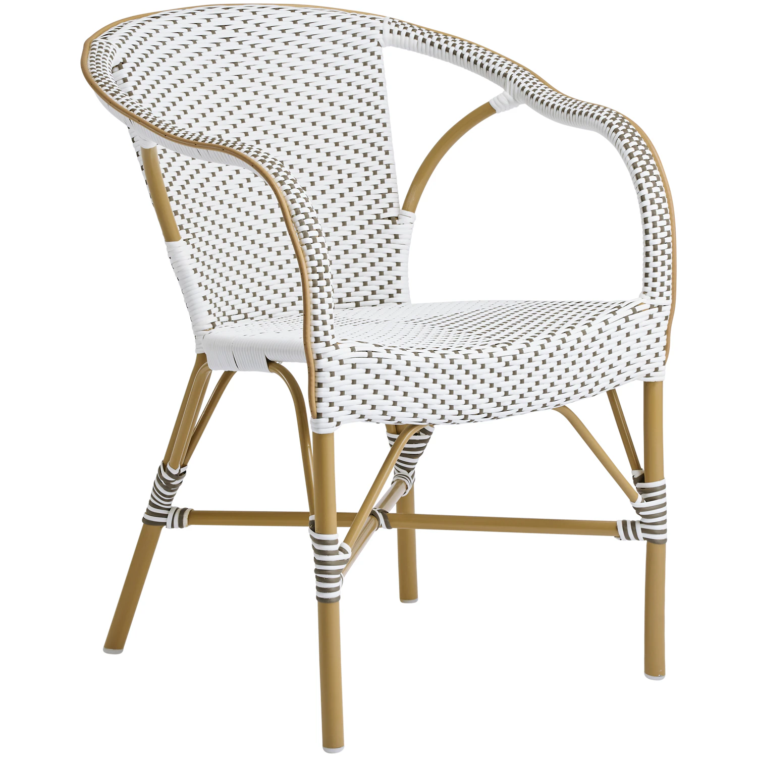 Sika Design Madeleine Caf&eacute;stol Outdoor / Almond - Tr&auml;dg&aring;rdsstolar Polyeten Vit