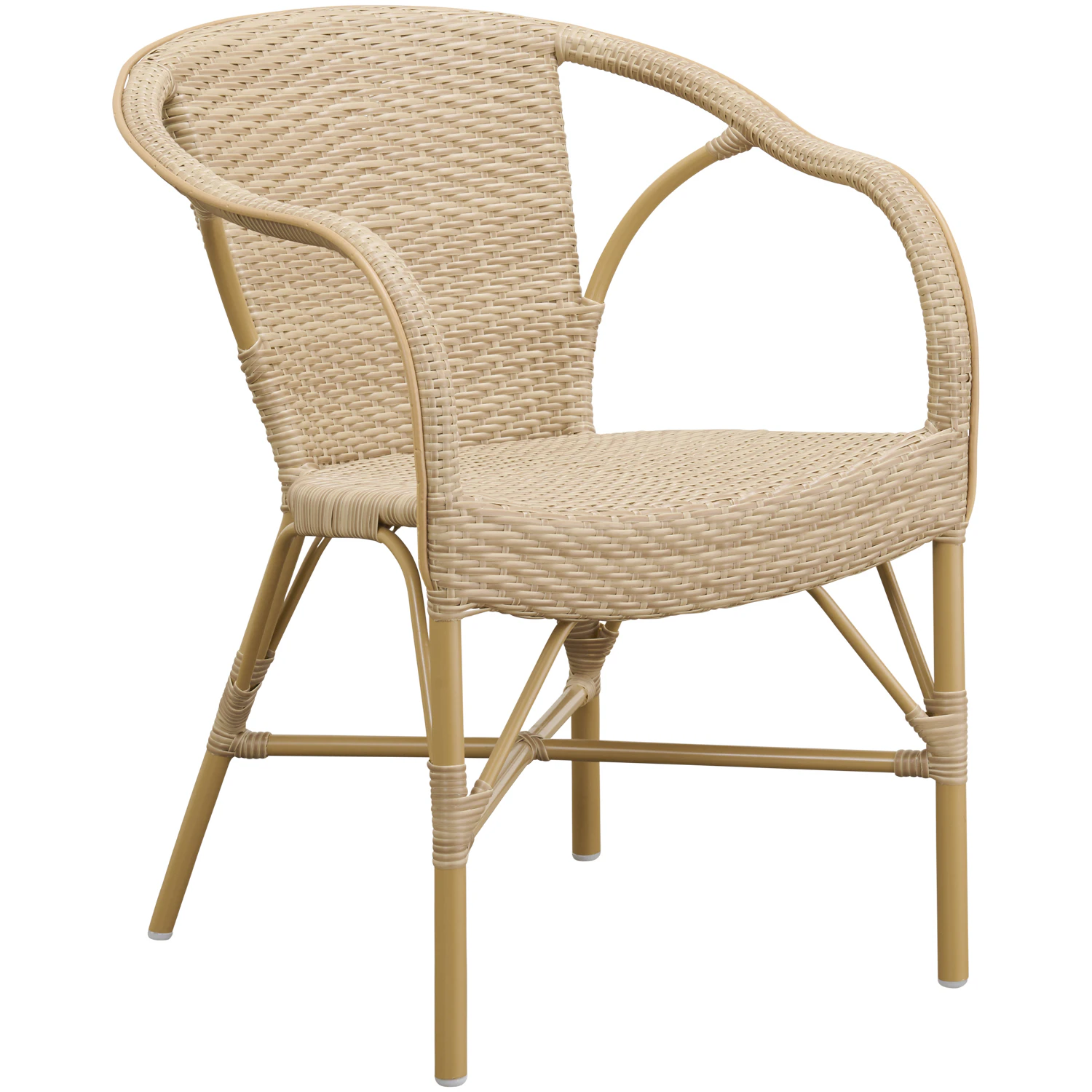 Sika Design Madeleine Caf&eacute;stol Outdoor Natur / Almond - Tr&auml;dg&aring;rdsstolar Polyeten Natural