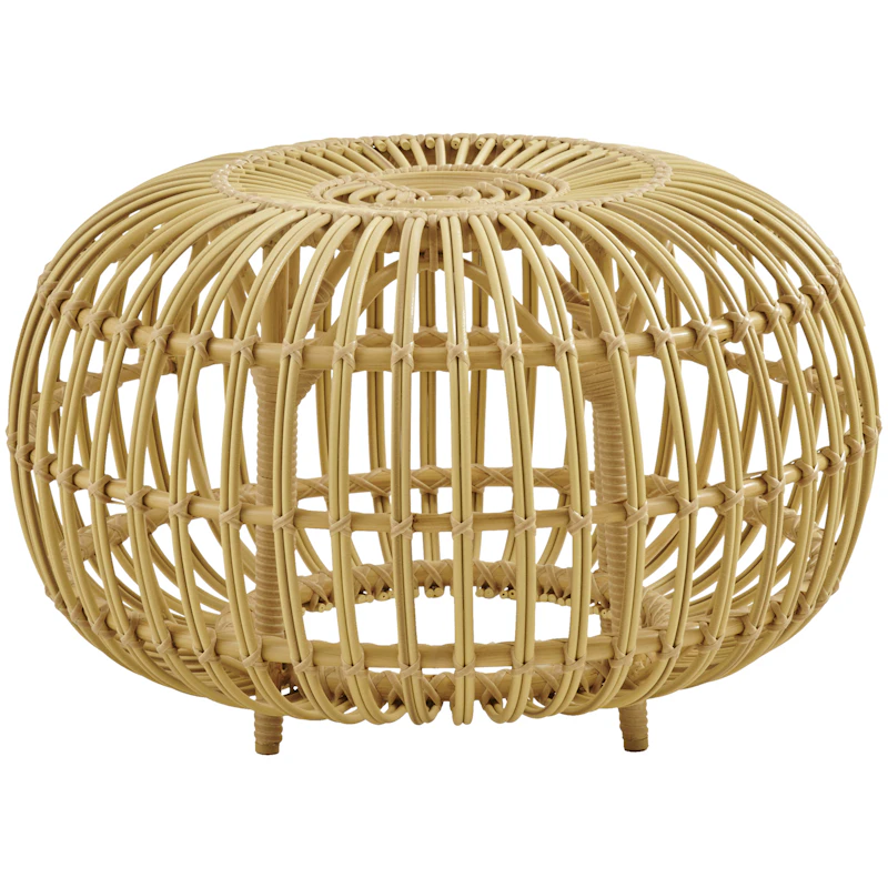 Ottoman Fotpall Outdoor Natur, Ø65 cm