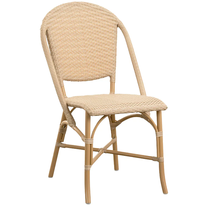 Sika Design Sofie Caf&eacute;stol Outdoor Almond - Tr&auml;dg&aring;rdsstolar Polyeten Mandel
