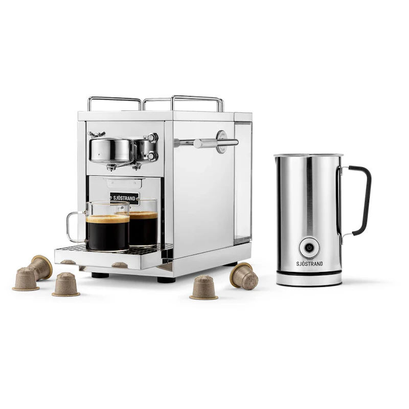 Original 2.0 Kapselmaskin & Mjölkskummare, Stål