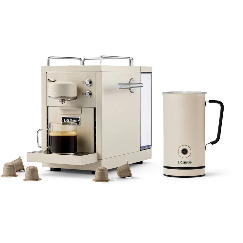 Original 2.0 Kapselmaskin & Mjölkskummare, Beige