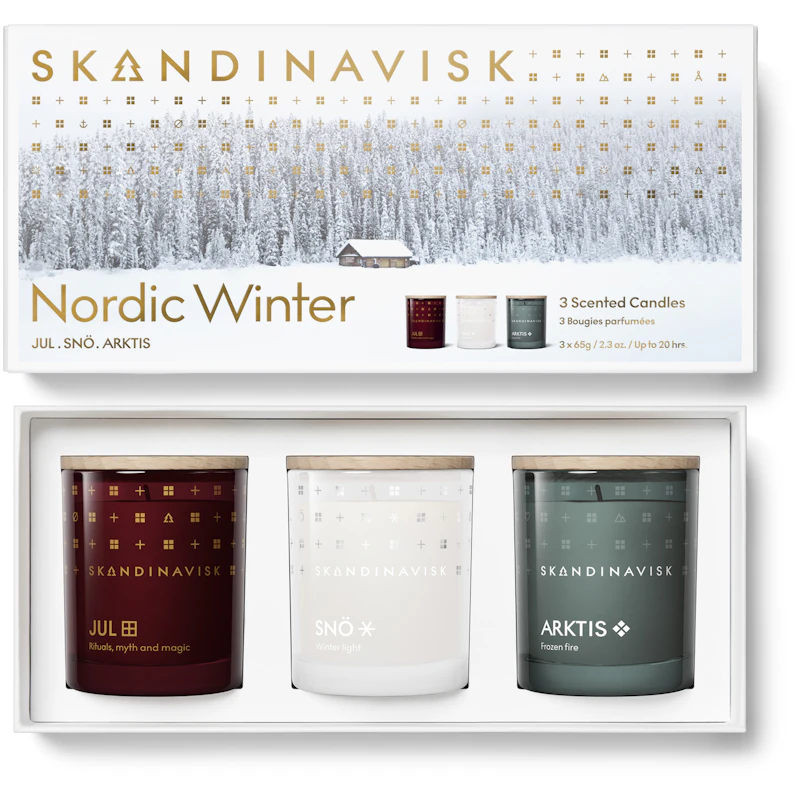 Nordic Winter Doftljusset, 3 x 65 g
