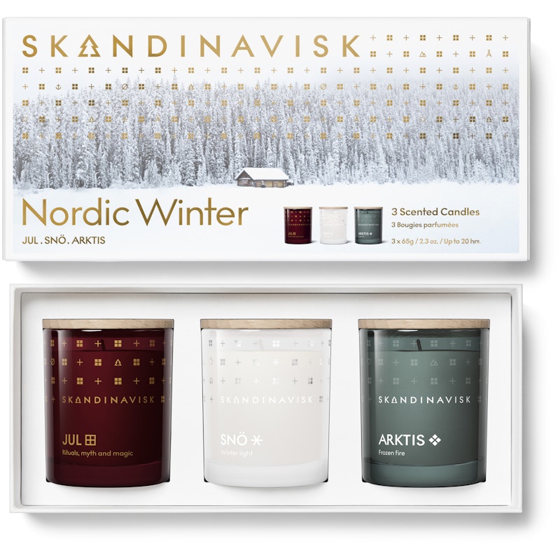 Nordic Winter Doftljusset, 3 x 65 g