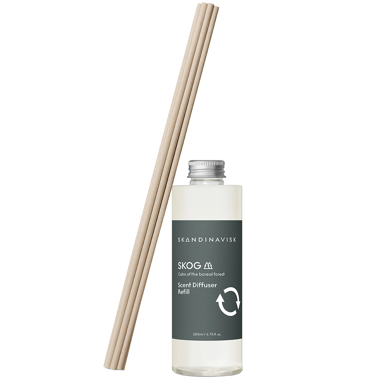 Skandinavisk Skog Doftspridare 200 Ml - Refill - Doftpinnar Glas