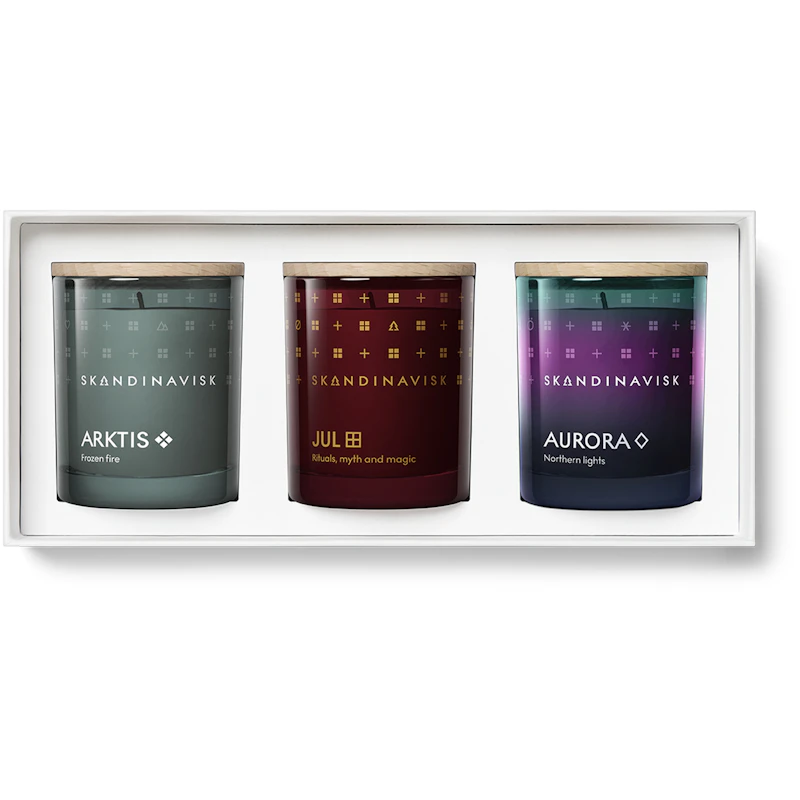Winter Solstice Doftljusset, 3 x 65 g