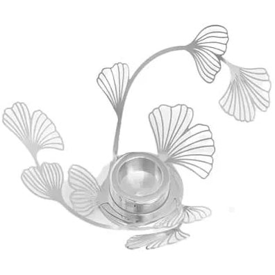 Skultuna Bk.Flwr Ljusstake - Ljusstakar M&auml;ssing Silverpl&auml;terad m&auml;ssing