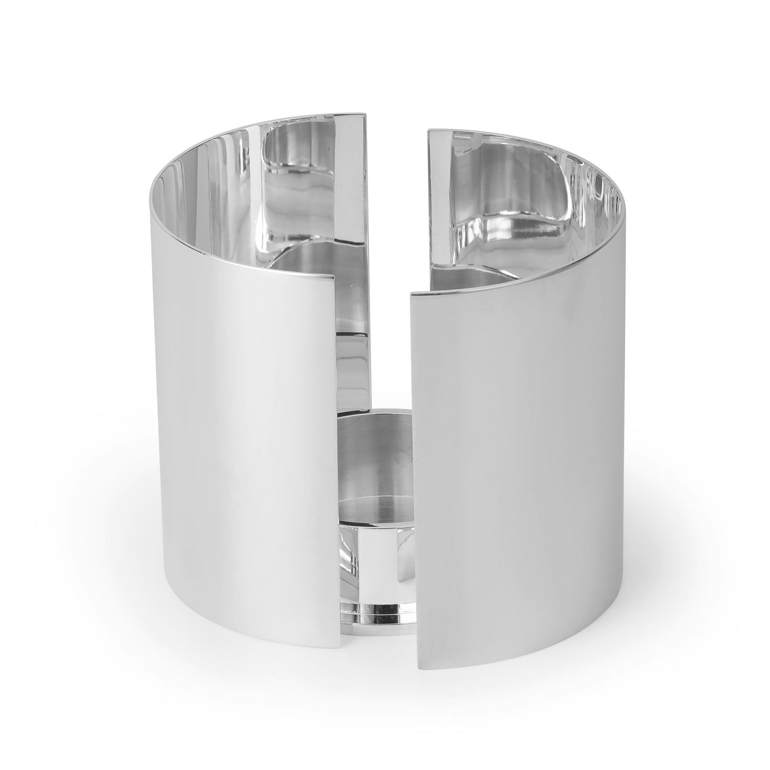 Skultuna Infinity Ljush&aring;llare Large - Ljusstakar Pl&auml;terad M&auml;ssing Silver