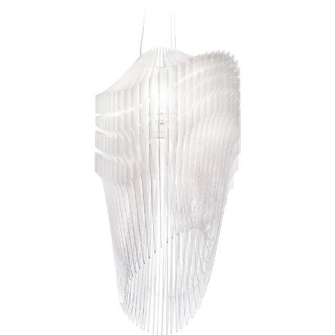 Slamp Avia Ljuskrona 100 Cm - Pendellampor Cristalflex® Vit