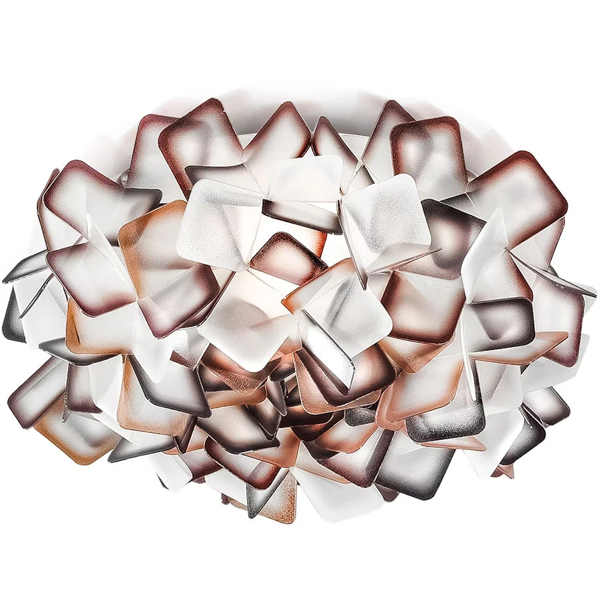 Slamp Clizia V&auml;gg-/taklampa - Plafonder Cristalflex&reg; Orange
