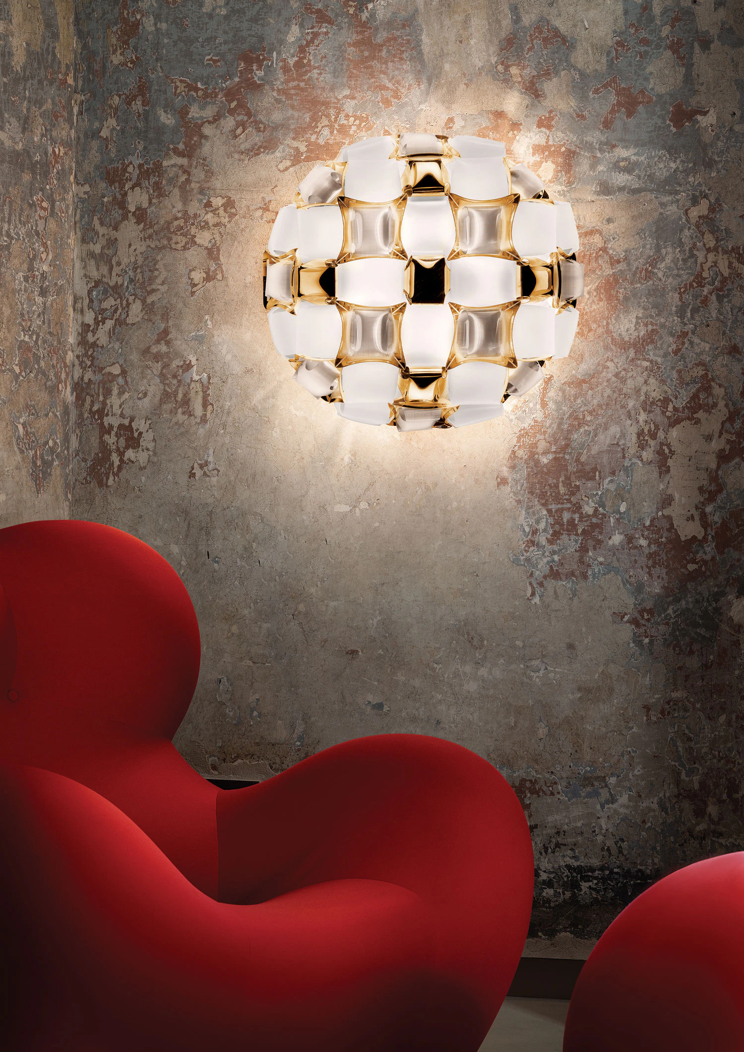 Slamp Mida Vägg-/taklampa 67 Cm, guld från Slamp, bild 2