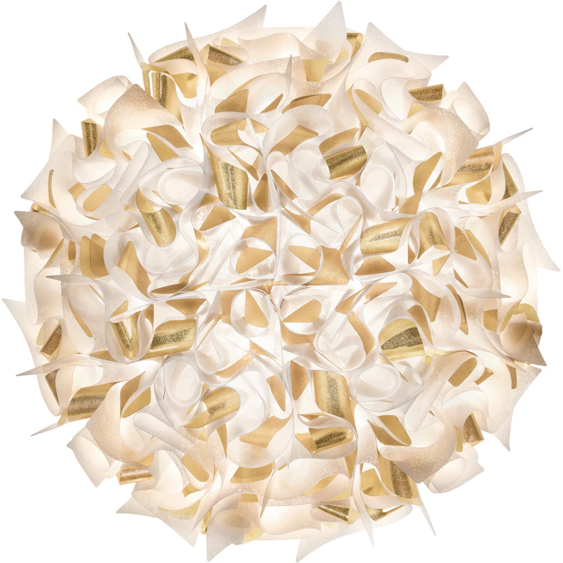 Veli Aurea Vägg-/Taklampa Vit / Guld, 78 cm