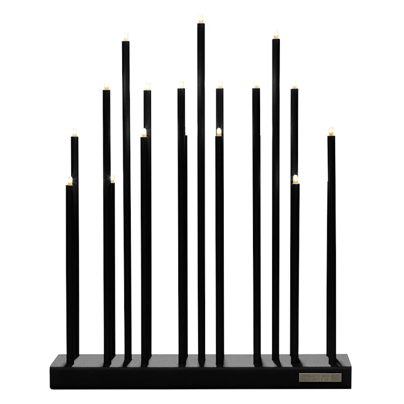 Elflugan Grande Adventsljusstake, Svart