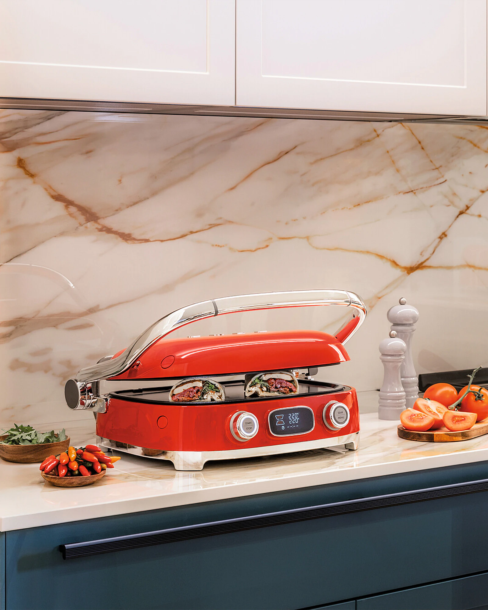 Smeg Bordsgrill, röd från Smeg, bild 3