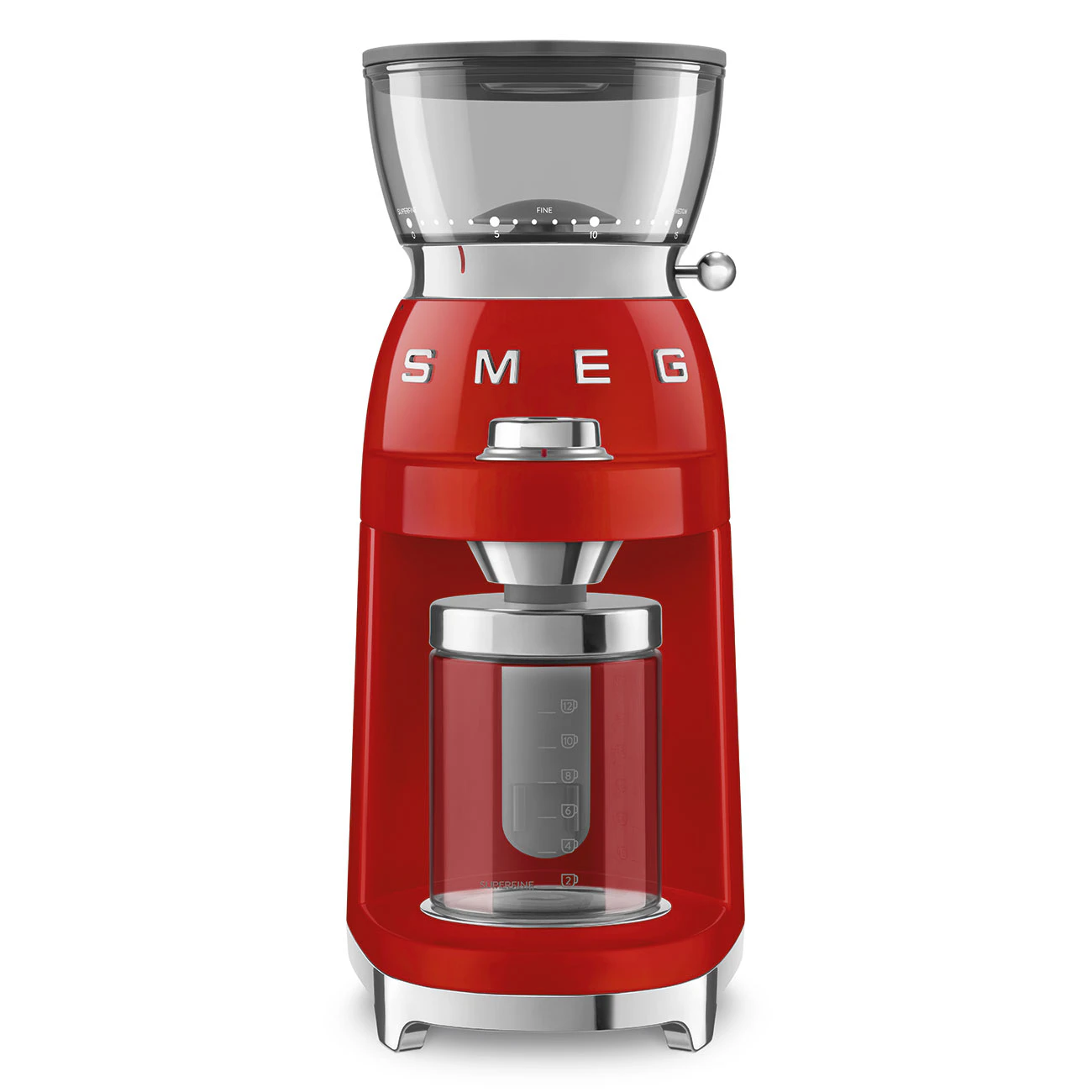 Smeg Cgf03rdeu Kaffekvarn - Kaffekvarnar Plast R&ouml;d