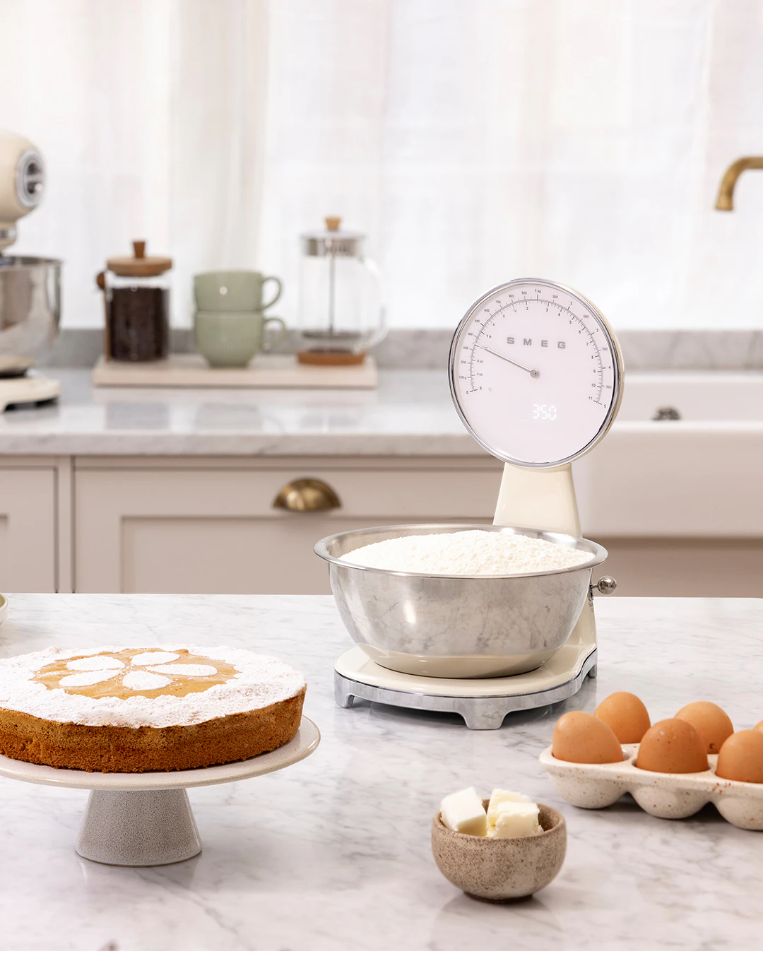 Smeg Köksvåg Med Skål, creme från Smeg, bild 6