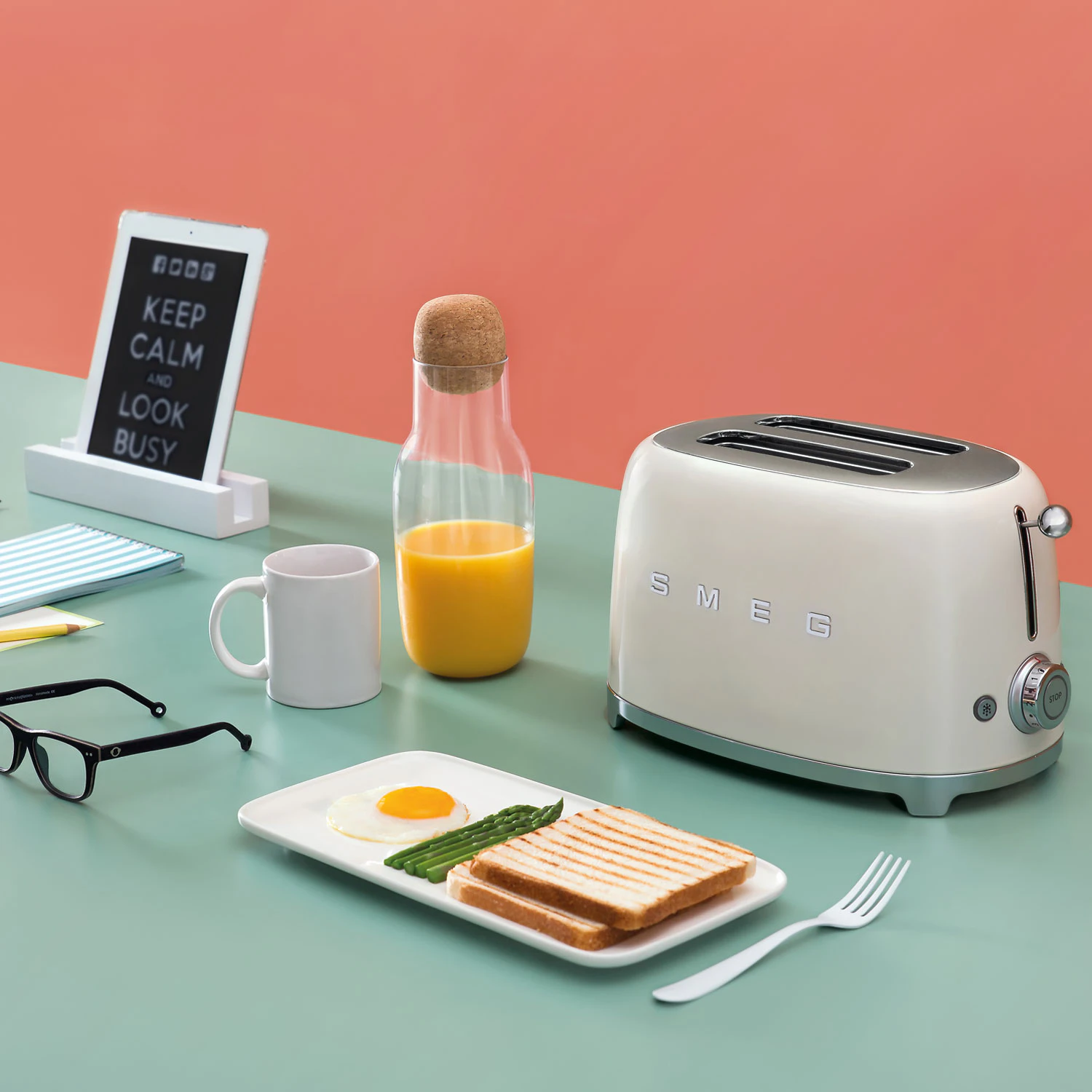 Smeg Tsf01creu Brödrost 2 Skivor, cream från Smeg, bild 5