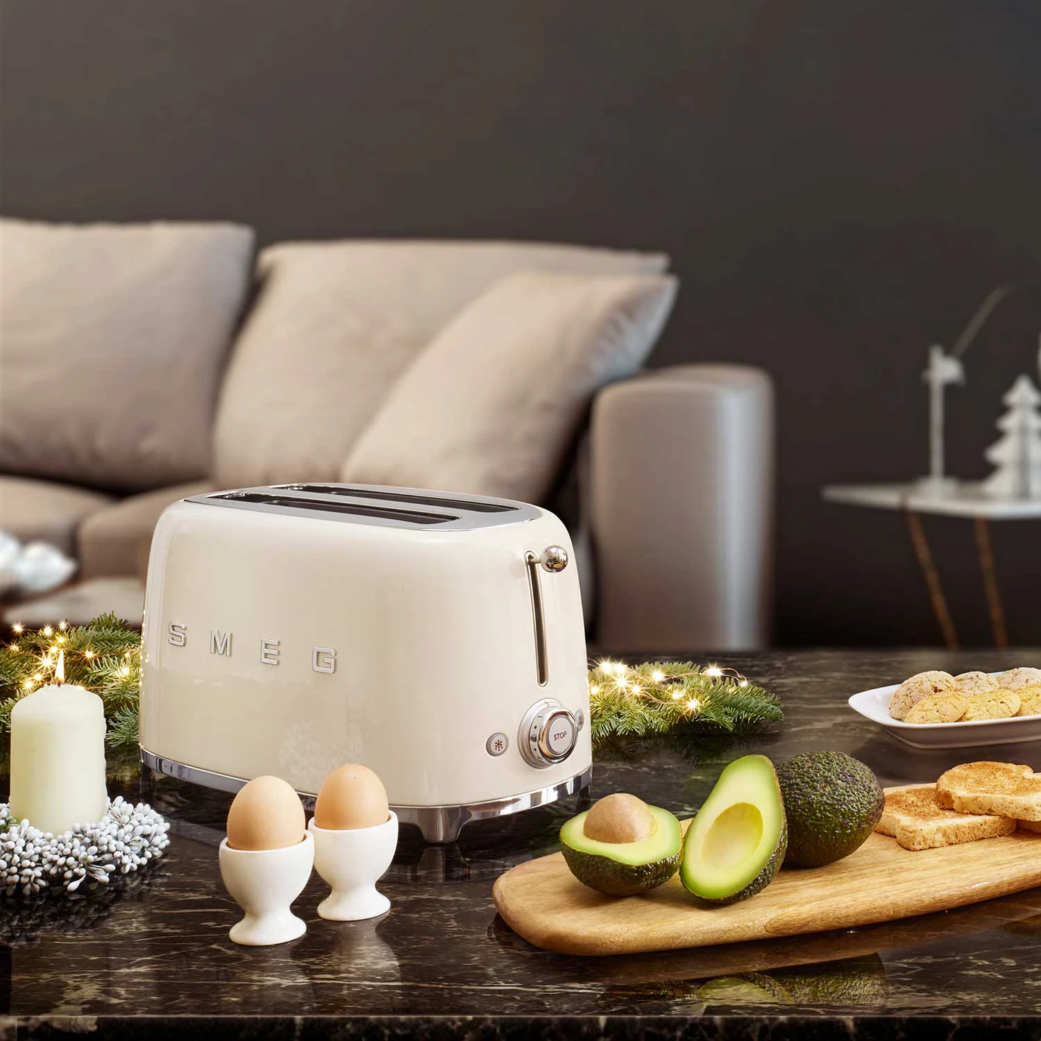 Smeg Tsf01creu Brödrost 2 Skivor, cream från Smeg, bild 3