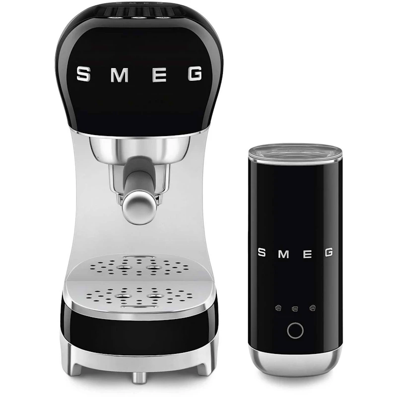 Espressomaskin Med Mjölkskummare, Svart