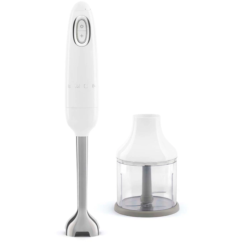 Stavmixer Med Hackare, Vit