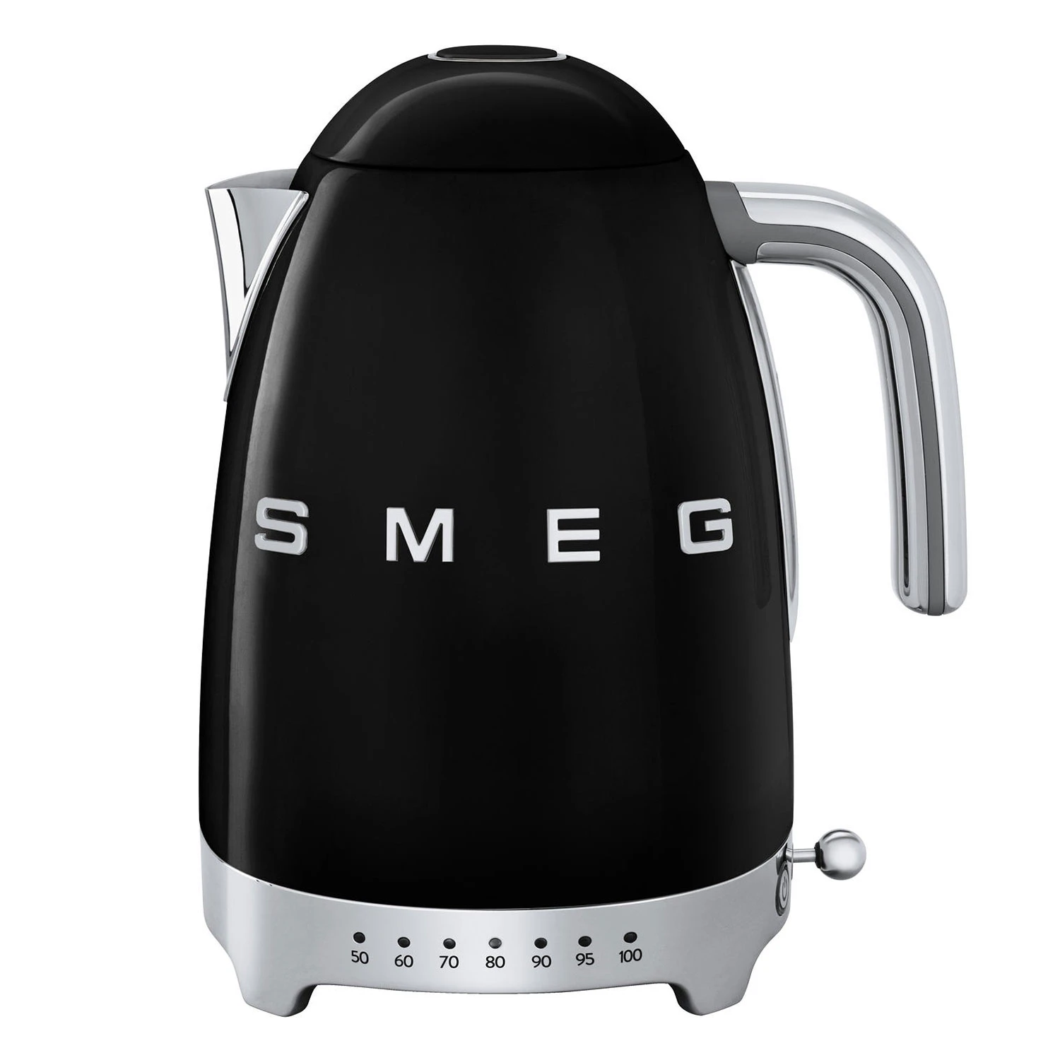 Smeg Vattenkokare Med Variabel Temperatur 1,7 L - Vattenkokare Rostfritt Stål Svart