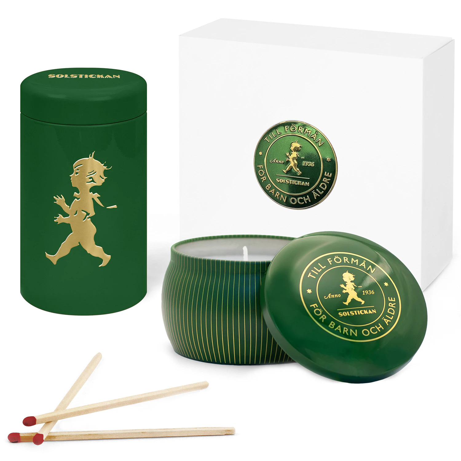 Solstickan Presentask - Doftljus Gr&ouml;n