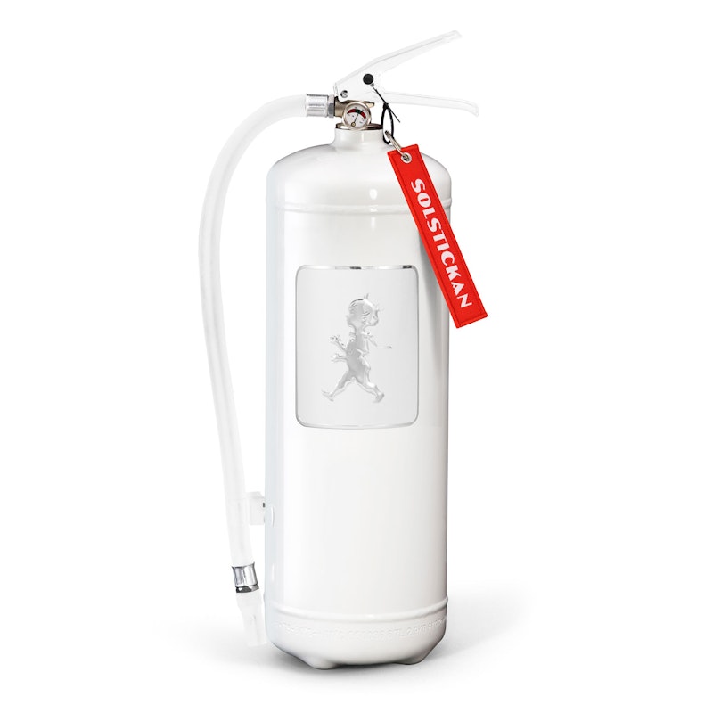 Solstickan Brandsläckare 6 kg, Vit/Vitt Emblem