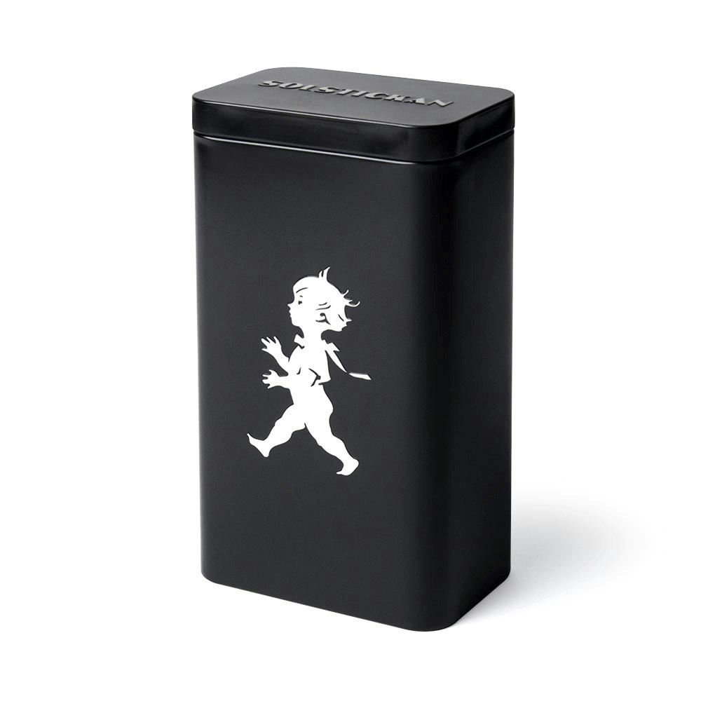 Solstickan Kaffeburk - Förvaringsburkar & lock Plåt Svart