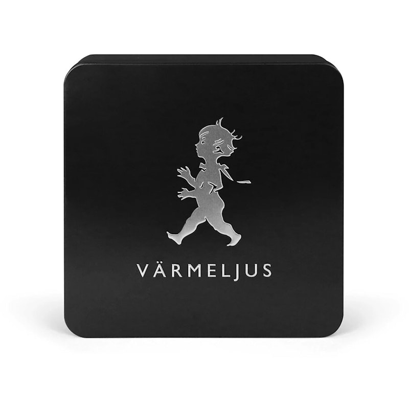 Värmeljuslåda, Svart/Silver