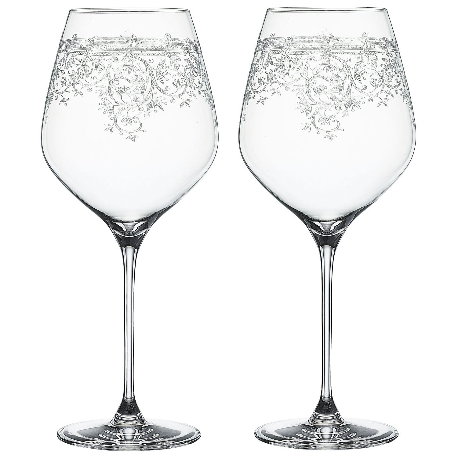 Spiegelau Arabesque Burgundy Vinglas 2-pack 84 Cl - Vinglas Kristallglas Klar