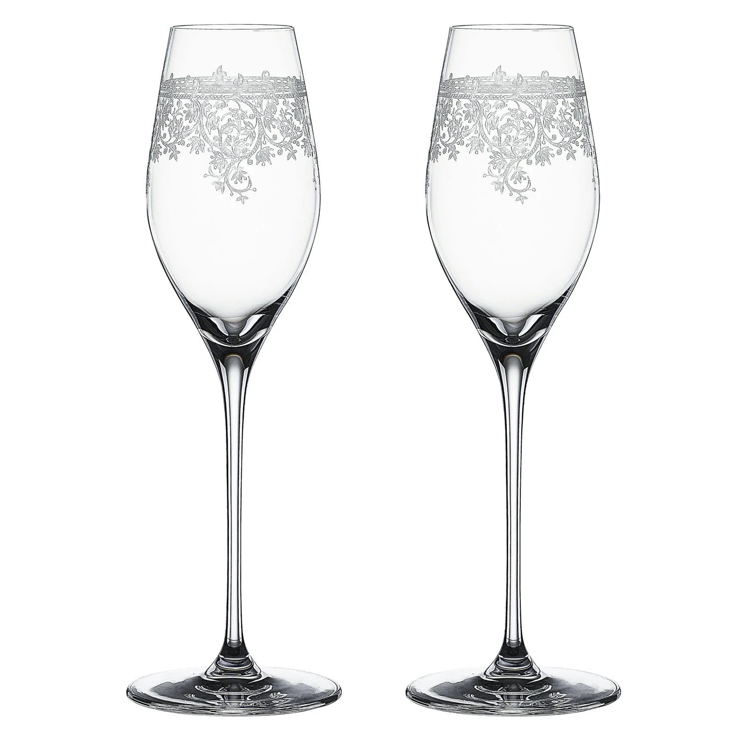 Spiegelau Arabesque Champagneglas 2-pack 30 Cl - Champagneglas Kristallglas Klar
