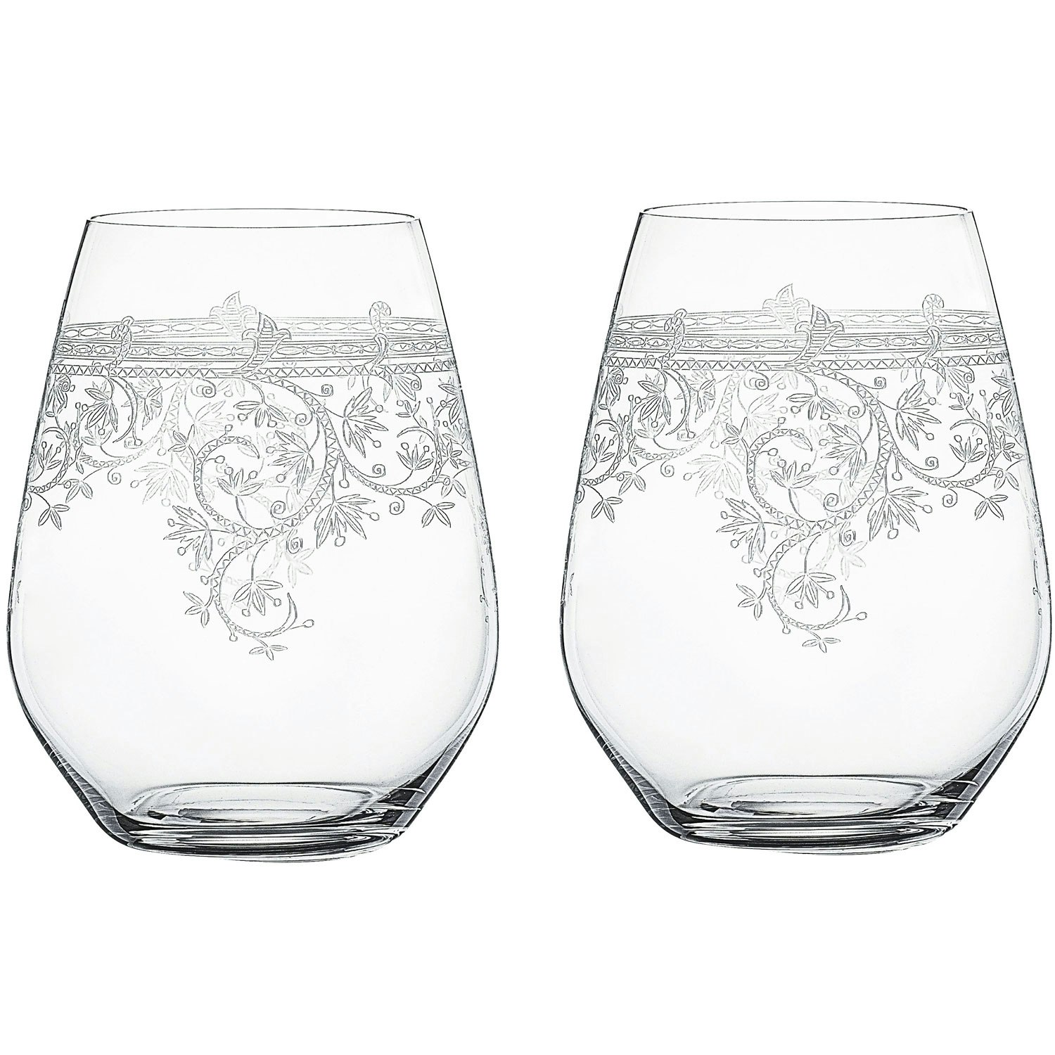Spiegelau Arabesque Tumblerglas 2-pack 46 Cl - Tumblerglas Kristallglas Klar