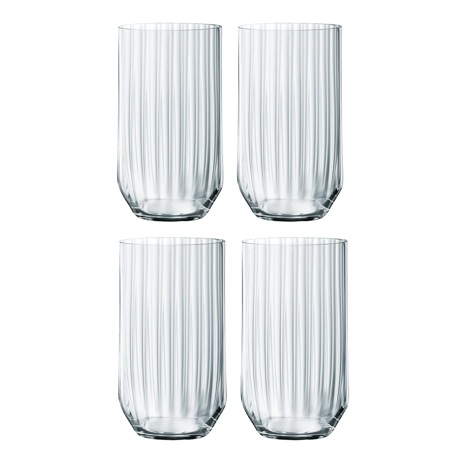 Spiegelau Linear Longdrinkglas 4-pack - Highballglas & Longdrinkglas Kristallglas Klar