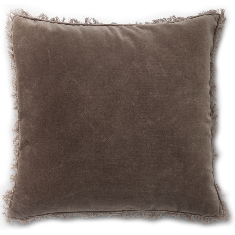 Kuddfodral Sammet / Linne 50x50 cm, Ash Brown