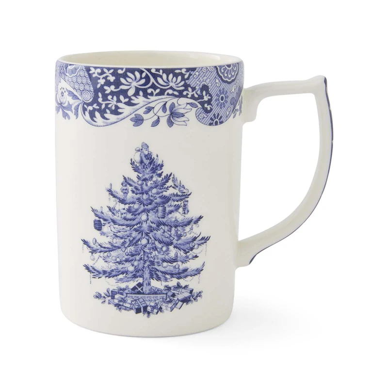 Blue Italian Christmas Mugg 35 cl, Blå