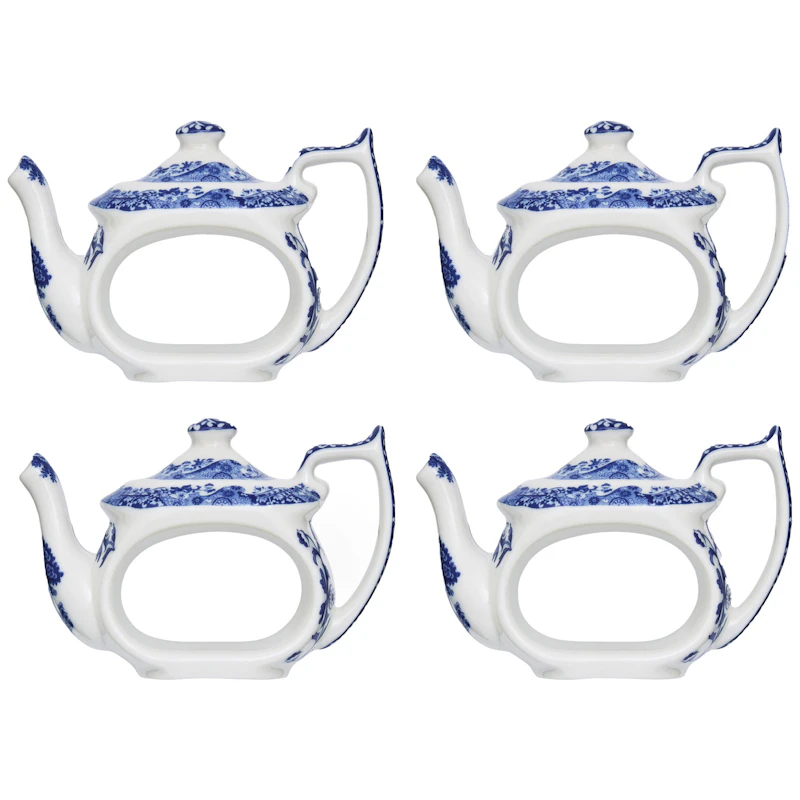 Blue Italian Servettringar, 4-pack