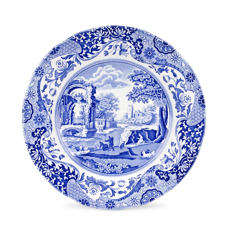 Blue Italian Tallrik, 27 cm