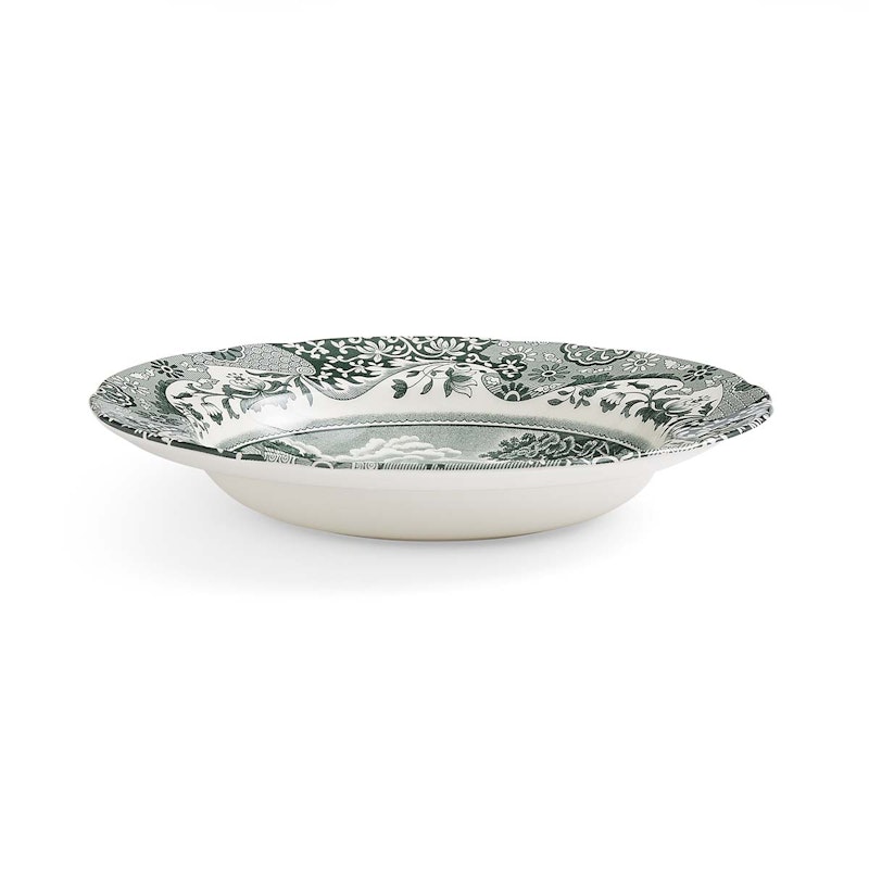 Heritage Green Italian Djup Tallrik 23 cm, Grön