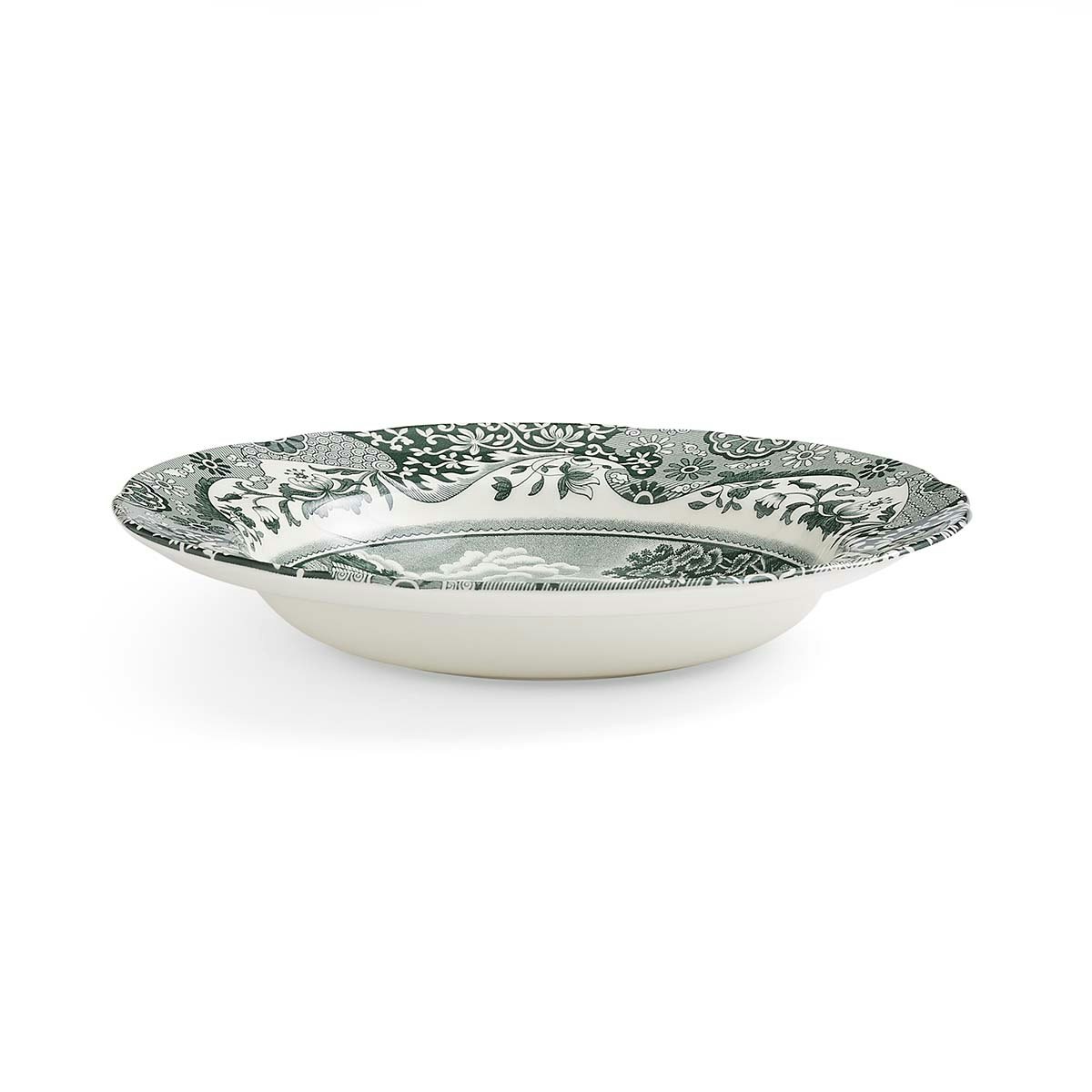 Spode Heritage Green Italian Djup Tallrik 23 Cm Gr&ouml;n - Djupa tallrikar Porslin Vit