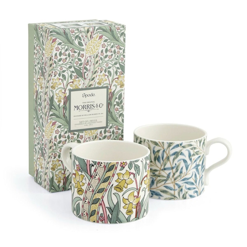 Morris & Co Muggar 2-pack, Daffodil/Willow Bough